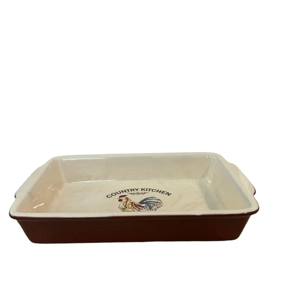 Vintage Terracotta Country Kitchen Cooking Dish